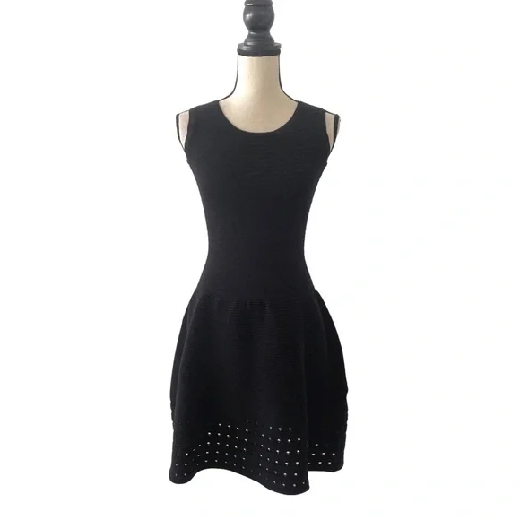 Maje | Dresses | Maje Knitted Open Back Fit And Flare Dress Size | Poshmark